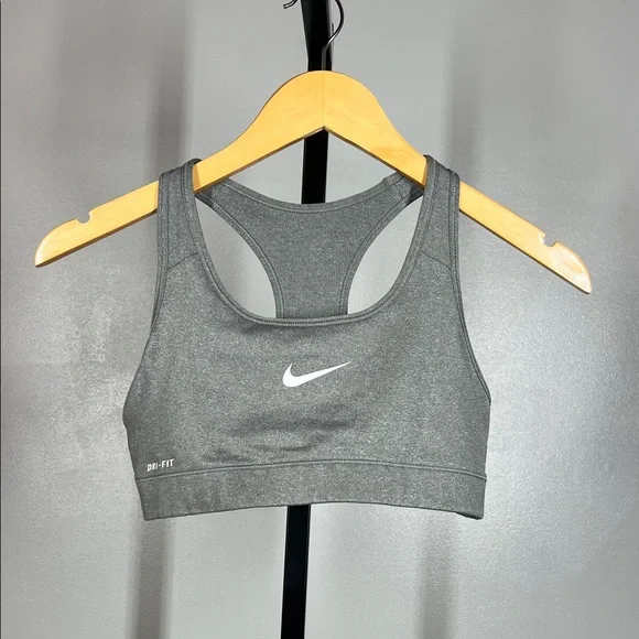 Nike Women's Dri-FIT Charcoal Sports Bra - Picture 1 of 3
